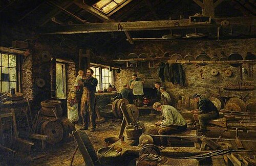 Interior of Holme Head Wheel, Rivelin Valley, Sheffield, 1879, Joseph Wrightson MacIntyre