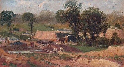 The Brickfields, East Heath (sketch), 1880, Joseph Wrightson MacIntyre