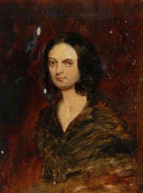 Portrait of a Lady with a Black Shawl, 1867, Joséphine Bowes
