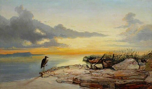 Sunset on the Seashore, 1867, Joséphine Bowes