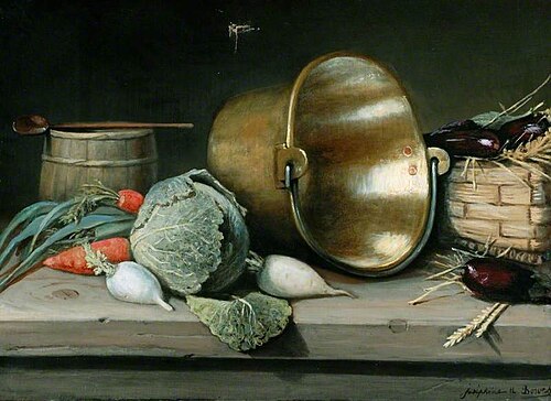 Bodegón (copy after Diego Velázquez), 1867, Joséphine Bowes