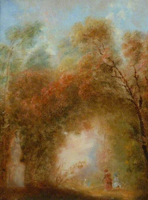 Landscape (copy after Jean-Honoré Fragonard), 1867, Joséphine Bowes