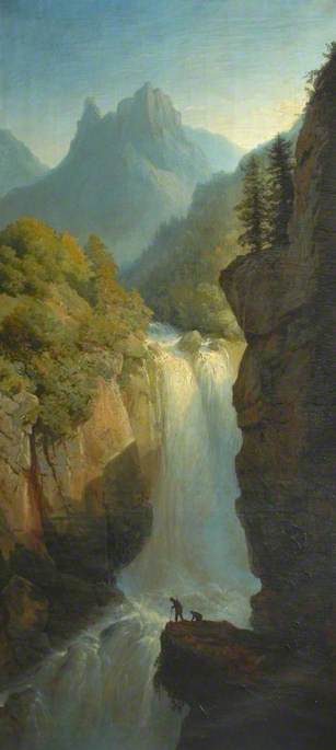 Waterfall in the Black Forest, 1867, Joséphine Bowes