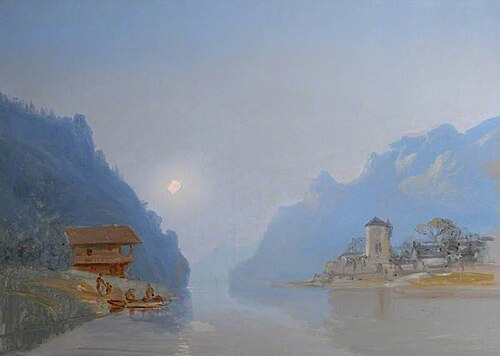 River View, Misty Weather, 1867, Joséphine Bowes