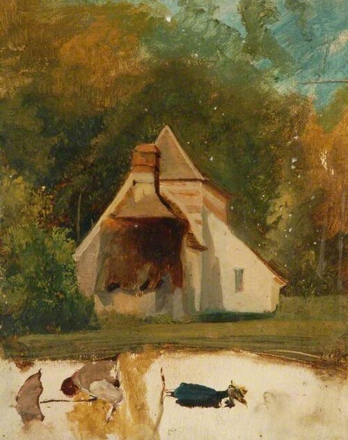 A Cottage in a Forest, 1867, Joséphine Bowes