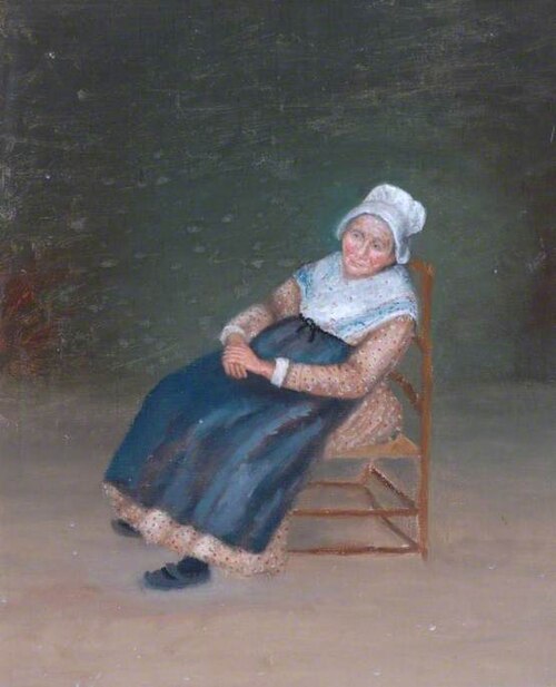 Sketch of an Old Woman at Cernay-le-Roi, France, 1867, Joséphine Bowes