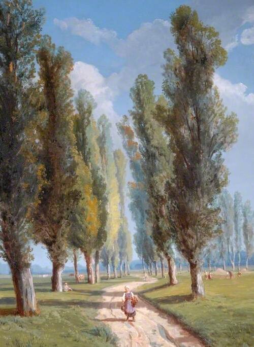 Avenue of Poplars, 1867, Joséphine Bowes