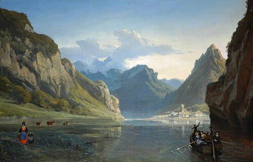 Souvenir of the Danube, View in Hungary, 1871, Joséphine Bowes