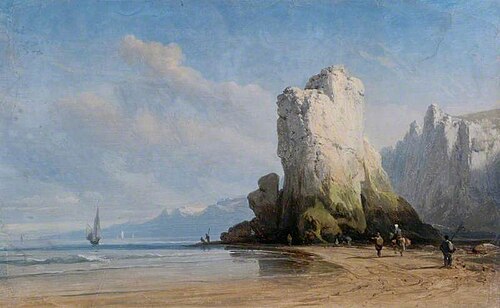 Coastal Scene with Figures, , Joséphine Bowes