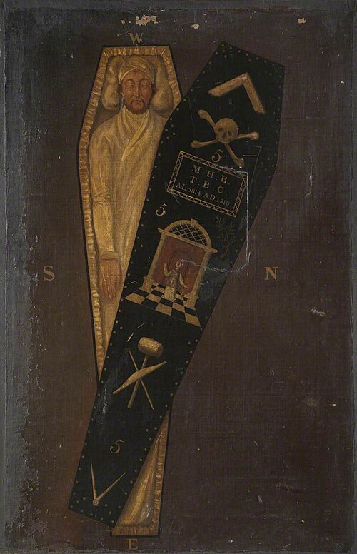 Third Degree Tracing Board, 1810, Josiah Bowring