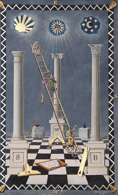 First Degree Tracing Board, 1819, Josiah Bowring