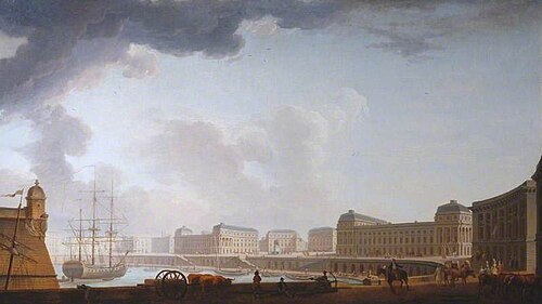 A View of the Port of Bordeaux, France, 1778, Pierre Bertrand Dandrillon