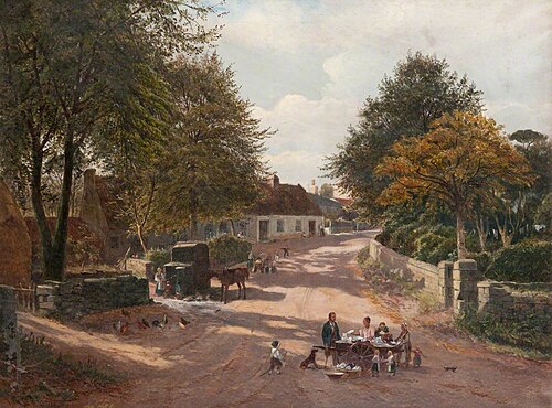 Meikle Earnock Village, 1877, William Glover