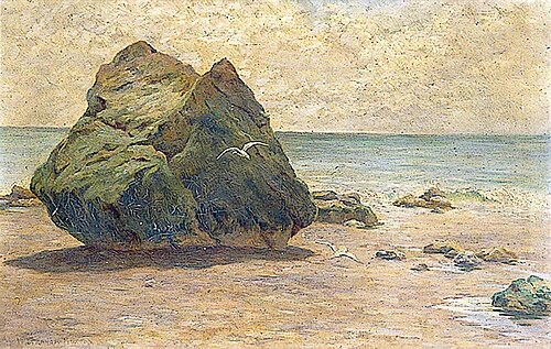 On Fairlight Beach, Hastings, East Sussex, 1913, William Graham Buxton
