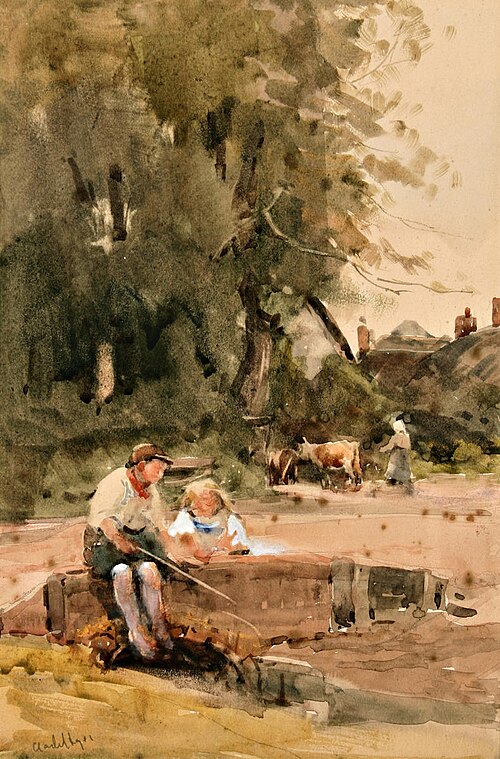 The Young Angler, , Claude Hayes