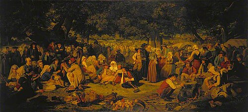 Pardon Day in Brittany, 1851, Pierre-Charles Poussin
