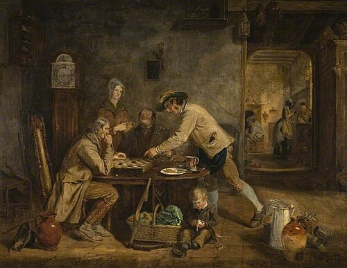 The Draught Players, 1844, Claude Lorraine Richard Wilson Nursey