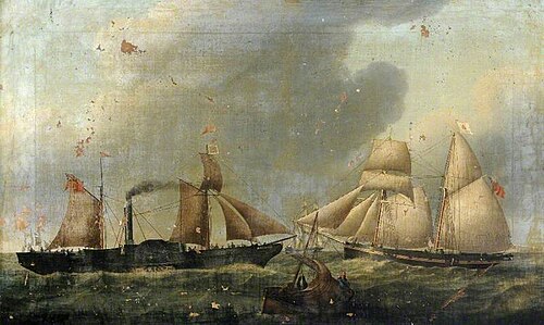 The Paddle Steamers 'Monarch' and 'Griffin', , William Griffin