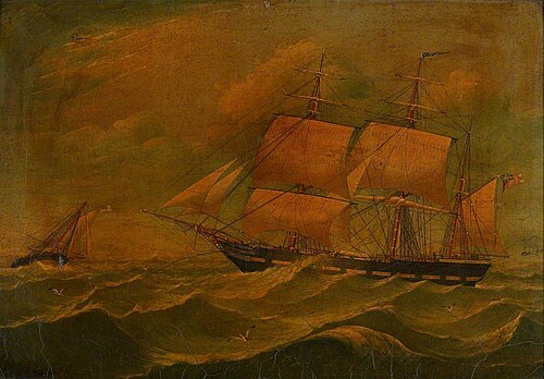 Sailing Barque 'Glasgow', 1850, William Griffin