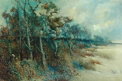 Trees in a Sandy Landscape, Heysham, 1915, William H. Parkinson