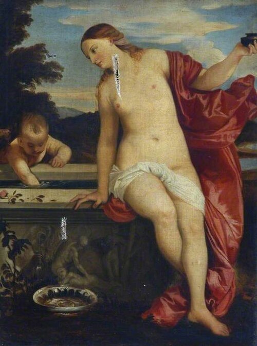 Profane Love (copy after Titian), 1840, Clement Burlison