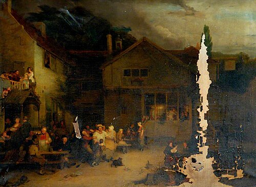 The Village Festival (copy after David Wilkie), 1843, Clement Burlison