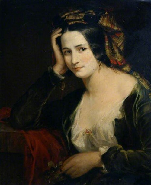An Italian Girl (possibly Grazia), 1845, Clement Burlison