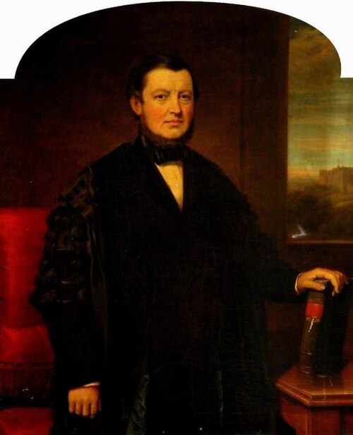 Portrait of a Civic Official (possibly Thomas Hutton, 1815–1891, or George Robson, 1813–1873), 1866, Clement Burlison