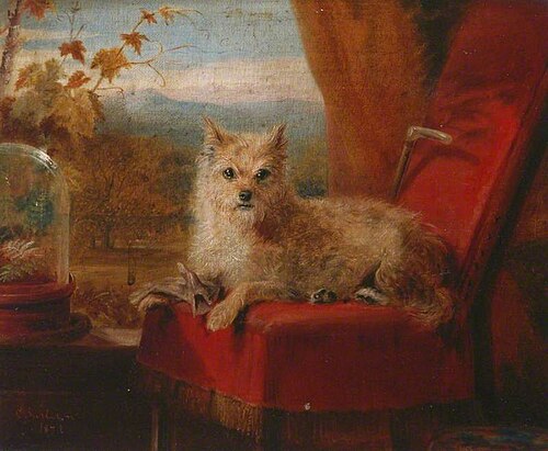 Mrs Horner's Dog, 1872, Clement Burlison