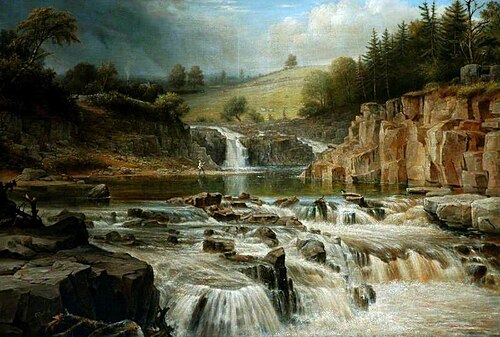 The River Tees near Wynch Bridge, , Clement Burlison