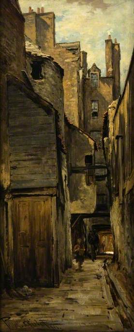 Plainstanes Close, Edinburgh, 1881, Pollok Sinclair Nisbet