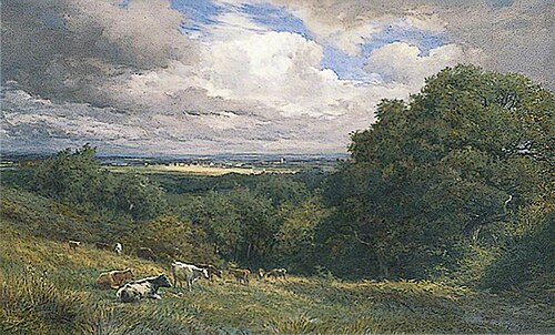 Hastings, East Sussex, Looking towards Westfield, , William Henry Borrow