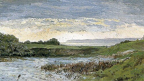 Pond at Fairlight Glen, Hastings, East Sussex, , William Henry Borrow
