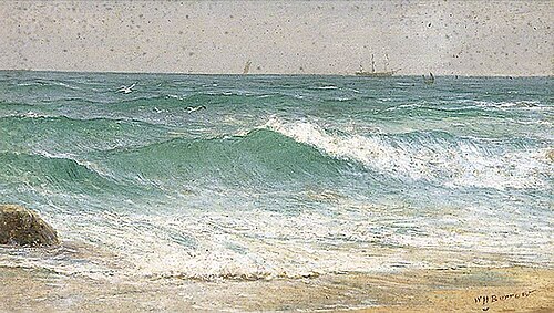 Sea Piece, 1890, William Henry Borrow