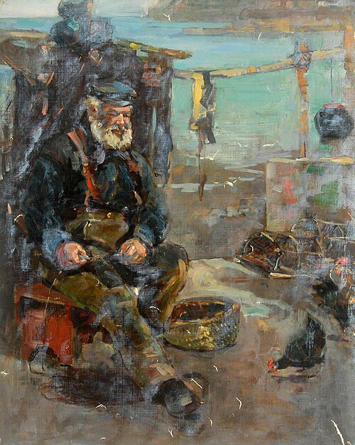 Fisherman and Hens*, , William Henry Charlton