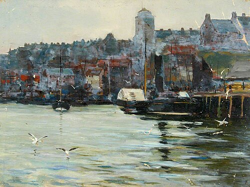 Harbour with Seagulls*, , William Henry Charlton