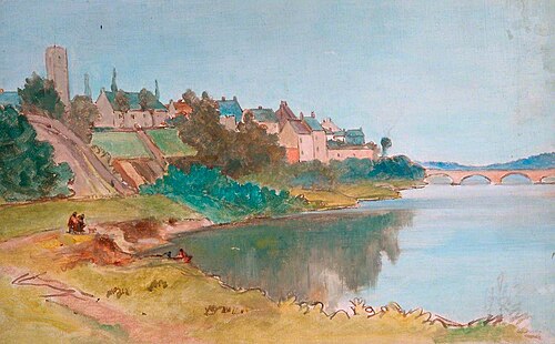 Village with a River*, , William Henry Charlton