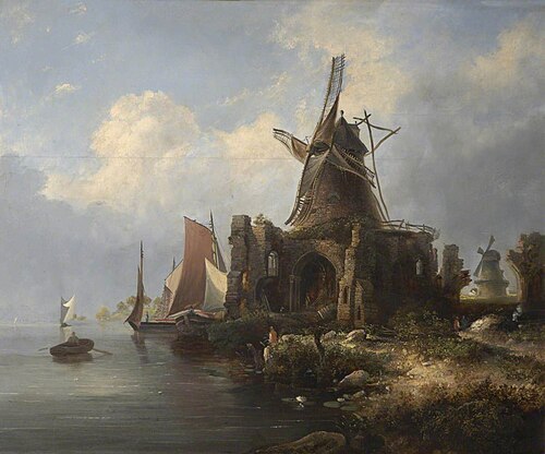 St Benedict's  Abbey, 1842, William Henry Crome