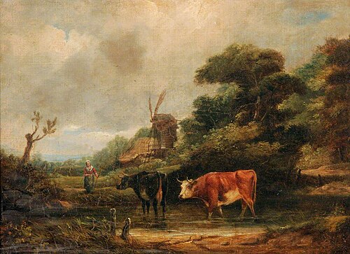 Landscape with Cattle, , William Henry Crome
