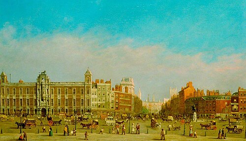 Northumberland House, Trafalgar Square, London, 1875, William Henry Haines