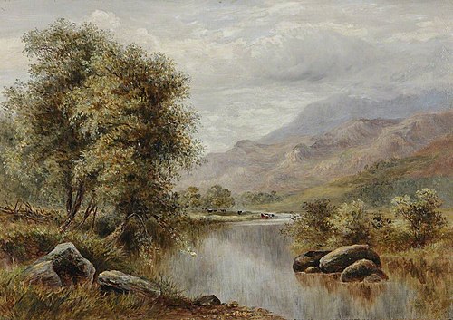 River in a Highland Landscape, 1872, William Henry Hall