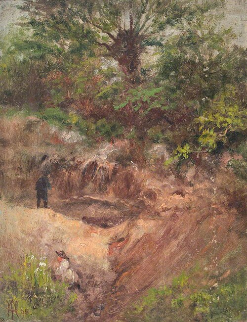 Rural Scene with Figures*, 1895, William Henry Hope