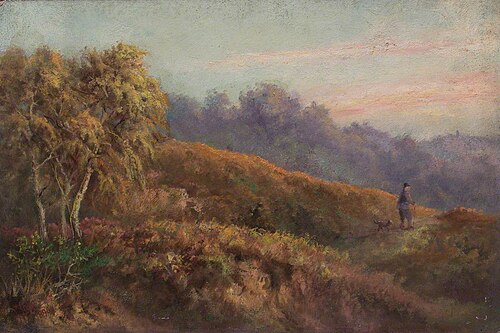 Evening on Addington Hills, Croydon, Surrey, 1898, William Henry Hope