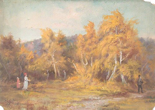 Autumn, Croham Hurst, Croydon, Surrey, 1901, William Henry Hope