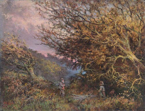 An Autumn Afternoon, Shirley, Surrey, 1906, William Henry Hope