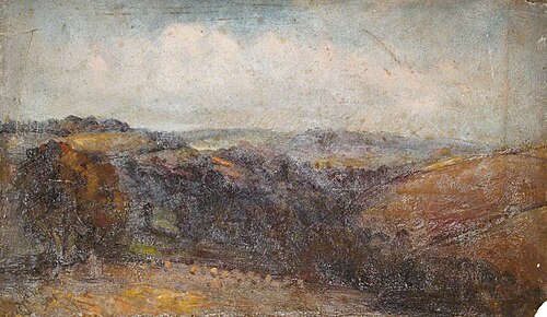 Looking towards Purley, Surrey, from the Back Window, 1908, William Henry Hope