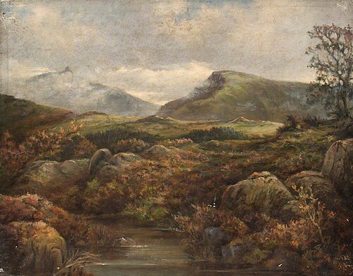 Snowdon from above Llanberis Church, , William Henry Hope