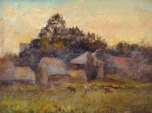 Evening at Croham Farm, Croydon, Surrey, , William Henry Hope