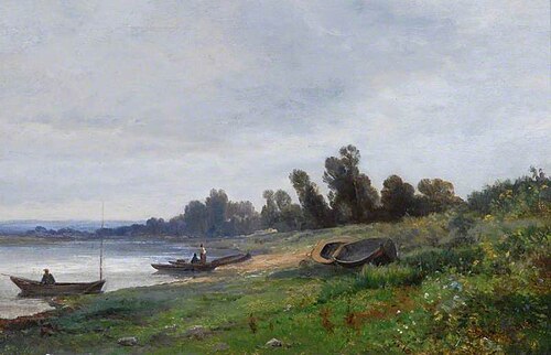 The Seine at Carrières-Saint-Denis, France, , Jules Charles Rozier