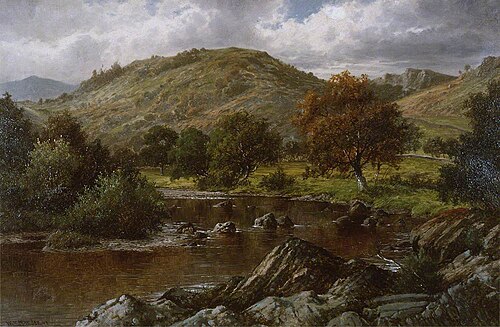 On the Lledr above Lledr Bridge, 1893, William Henry Mander